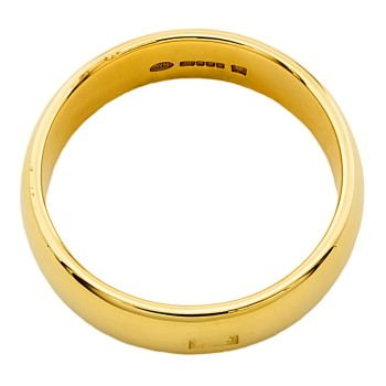 18ct gold 10.2g Band Ring size V